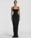 Anastasia Corset Draped Maxi Dress_1