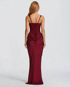 Anastasia Corset Draped Maxi Dress_10