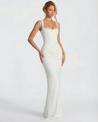Anastasia Corset Draped Maxi Dress_8