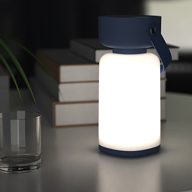 Waterproof Portable LED Table Lamp in a Modern Cylindrical Design