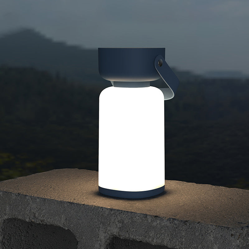 Waterproof Portable LED Table Lamp in a Modern Cylindrical Design