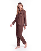 Women's Silk Pajama Set – Long Sleeve Top & Pants Sleepwear