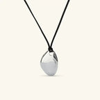 Women's Pebble Pendant Necklace in Gold or Silver-Plated Stainless Steel