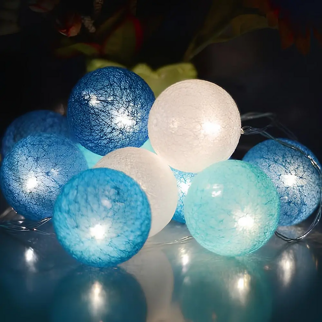 Cotton Light Ball Garland – Create Atmosphere and Warmth in Any Space