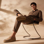 Men's Suede Espadrille Loafers - Slip-On Jute Sole Shoes