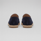 Men's Suede Espadrille Loafers - Slip-On Jute Sole Shoes