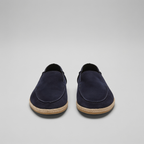 Men's Suede Espadrille Loafers - Slip-On Jute Sole Shoes