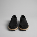Men's Suede Espadrille Loafers - Slip-On Jute Sole Shoes