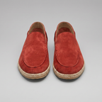 Men's Suede Espadrille Loafers - Slip-On Jute Sole Shoes