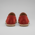 Men's Suede Espadrille Loafers - Slip-On Jute Sole Shoes