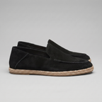 Men's Suede Espadrille Loafers - Slip-On Jute Sole Shoes