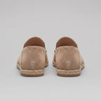 Men's Suede Espadrille Loafers - Slip-On Jute Sole Shoes