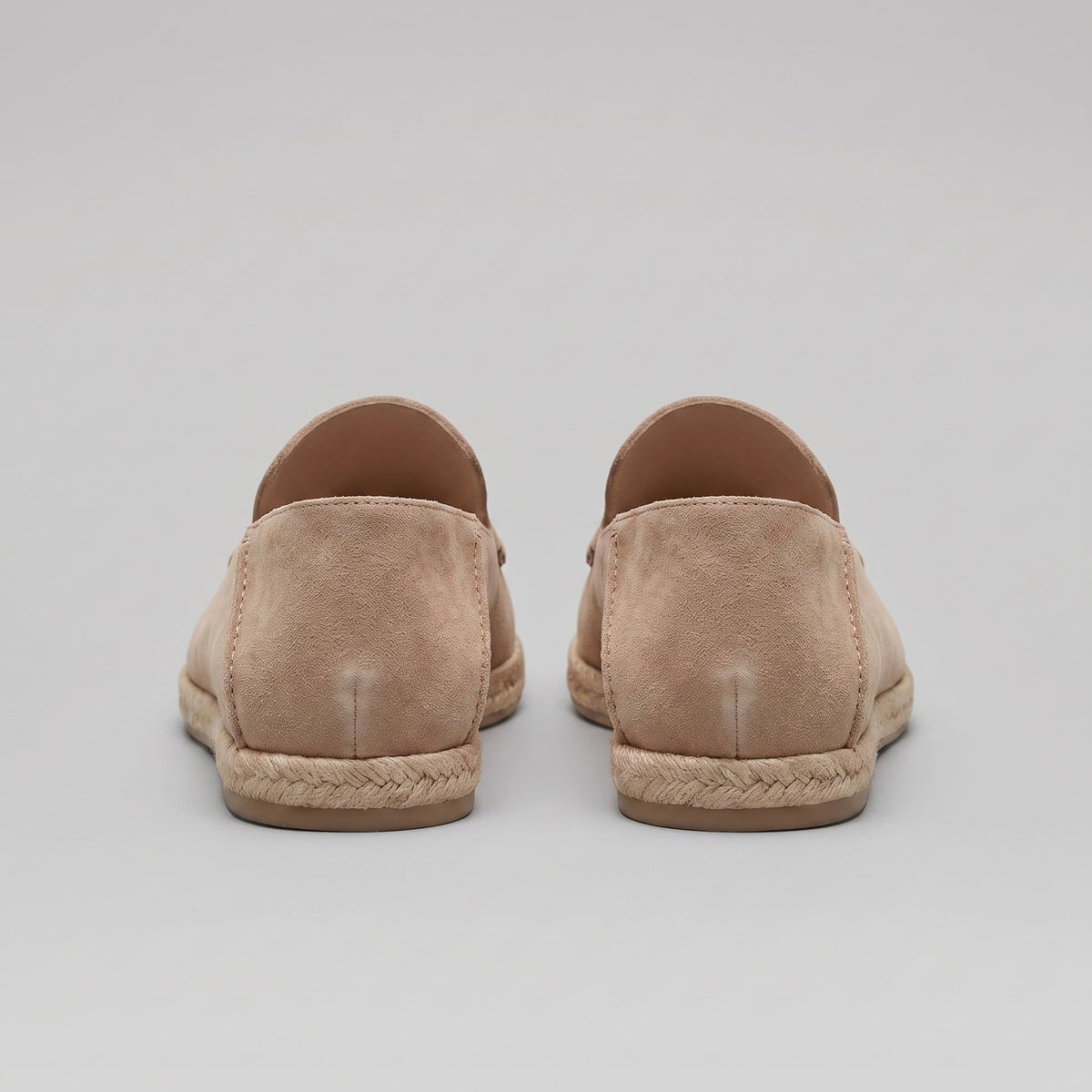 Men's Suede Espadrille Loafers - Slip-On Jute Sole Shoes