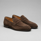 Men's Suede Penny Loafers - Smart Casual Shoes