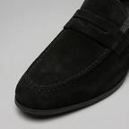 Men's Suede Penny Loafers - Smart Casual Shoes
