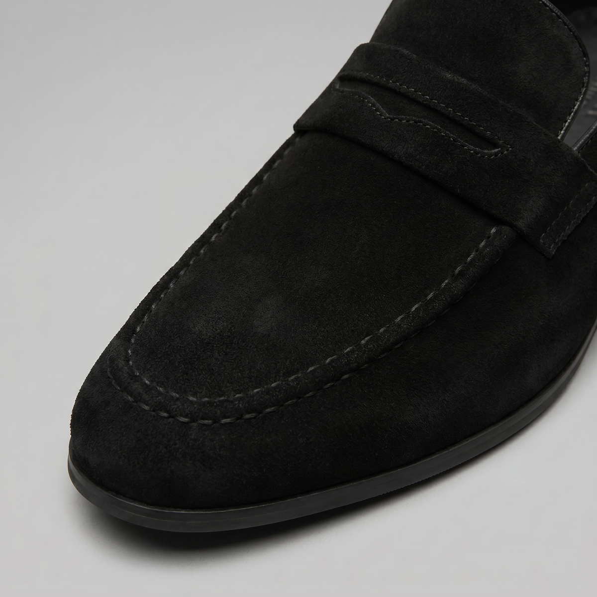 Men's Suede Penny Loafers - Smart Casual Shoes