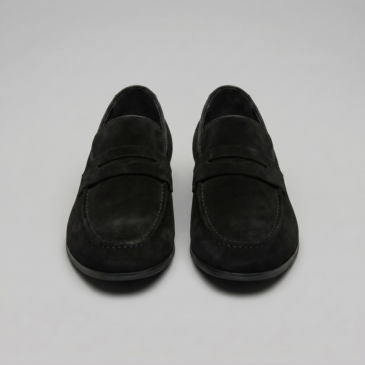 Men's Suede Penny Loafers - Smart Casual Shoes