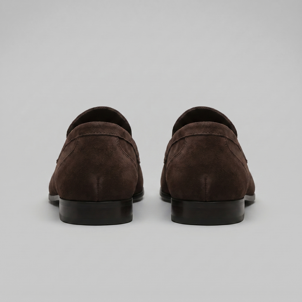 Men's Suede Penny Loafers - Smart Casual Shoes