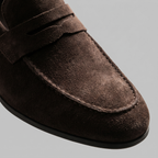 Men's Suede Penny Loafers - Smart Casual Shoes