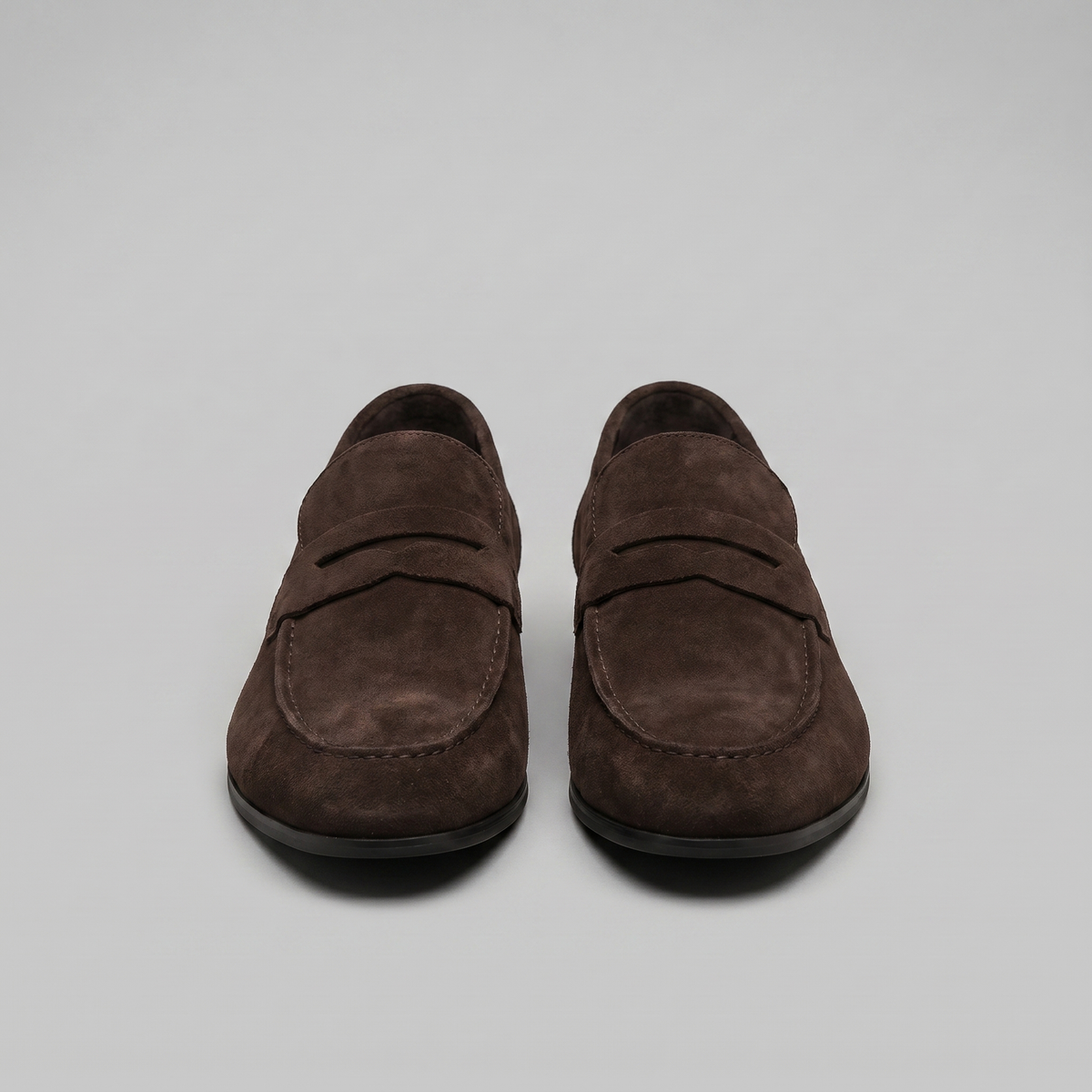 Men's Suede Penny Loafers - Smart Casual Shoes