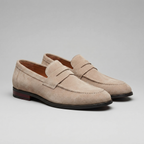 Men's Suede Penny Loafers - Smart Casual Shoes