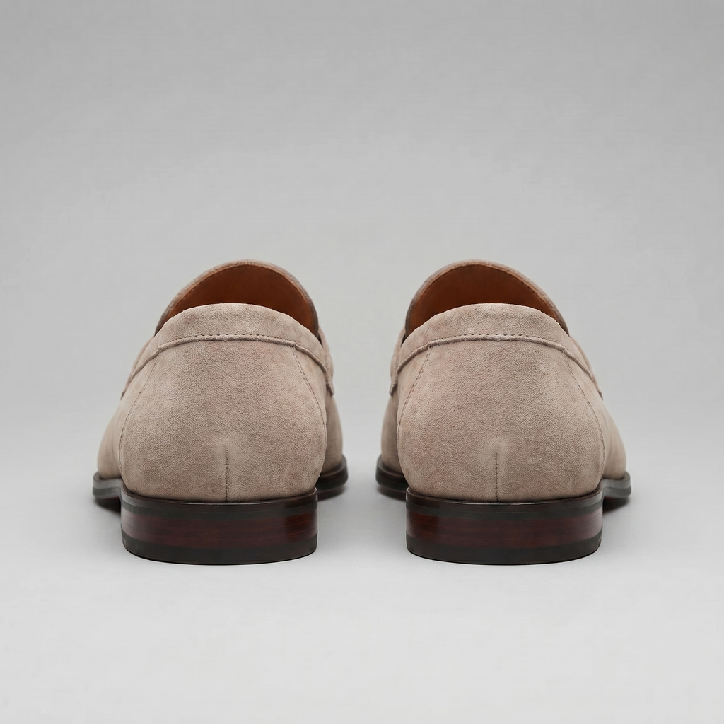 Men's Suede Penny Loafers - Smart Casual Shoes