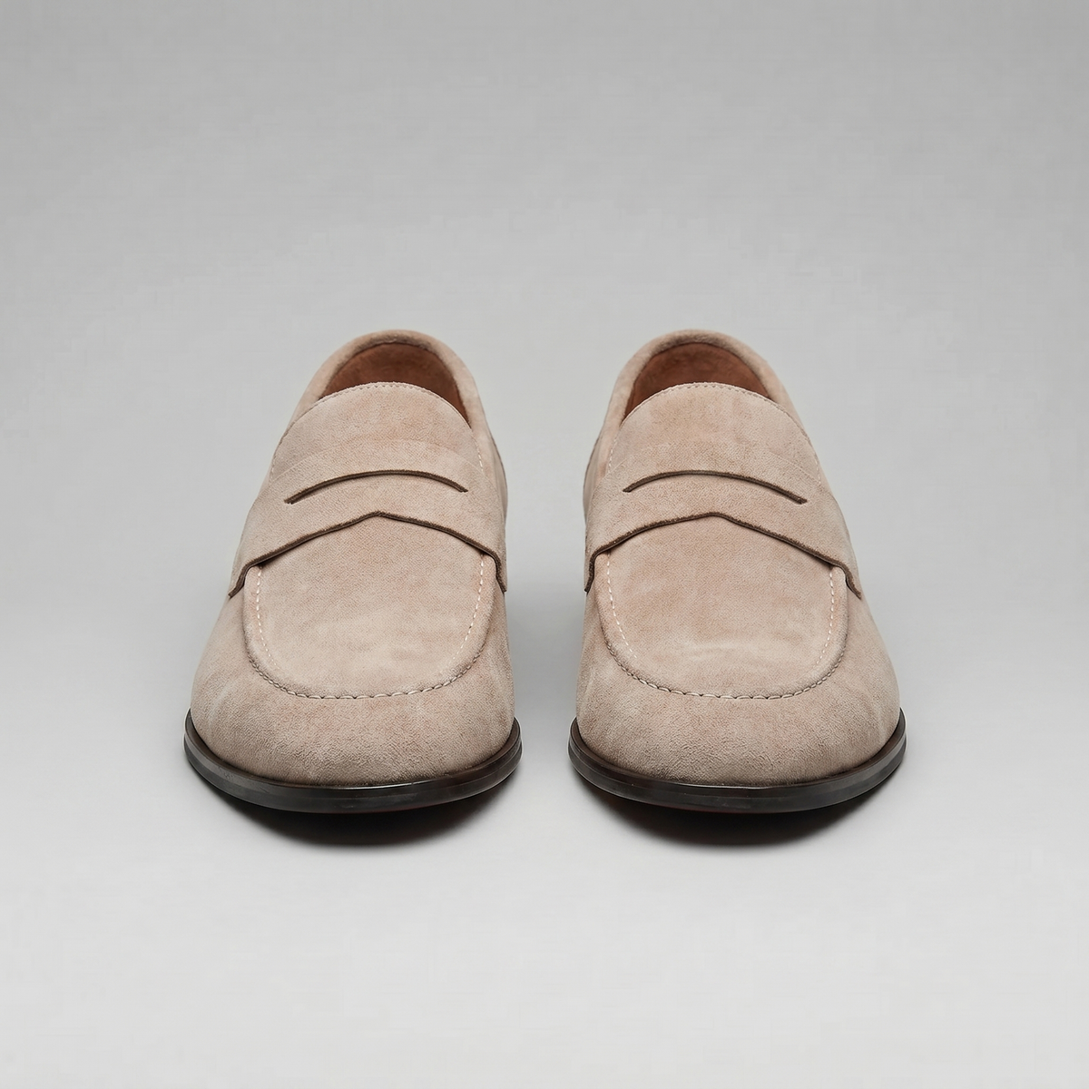 Men's Suede Penny Loafers - Smart Casual Shoes