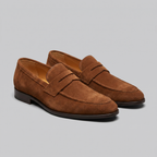 Men's Suede Penny Loafers - Smart Casual Shoes