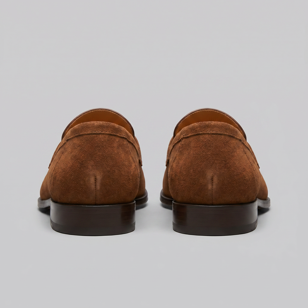 Men's Suede Penny Loafers - Smart Casual Shoes