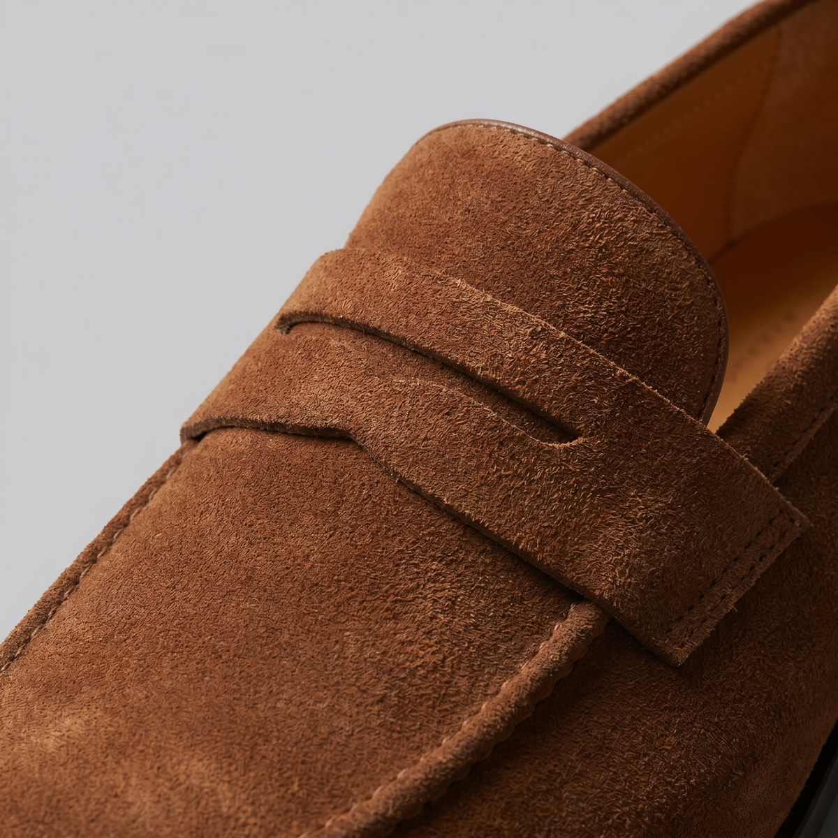 Men's Suede Penny Loafers - Smart Casual Shoes