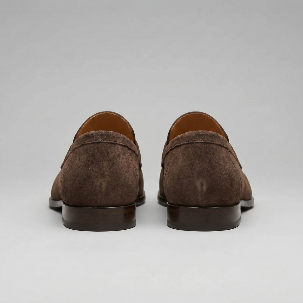 Men's Suede Penny Loafers - Smart Casual Shoes