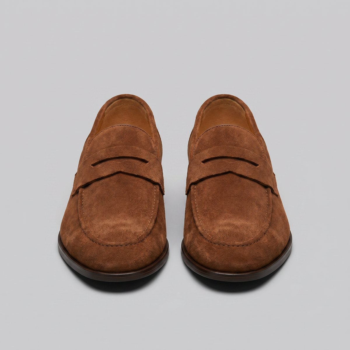 Men's Suede Penny Loafers - Smart Casual Shoes