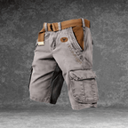 Men's Cargo Shorts with Multi-Pocket Utility - Durable Polyester