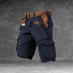 Men's Cargo Shorts with Multi-Pocket Utility - Durable Polyester
