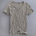 t-shirt heren basic in grijs voor heren