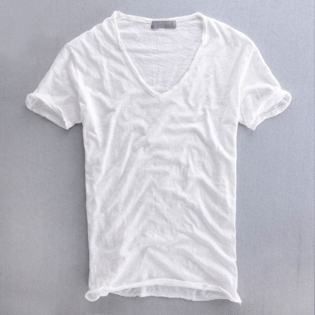 t-shirt heren basic in wit voor heren