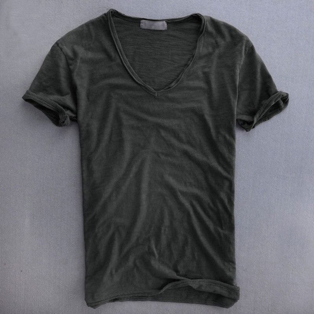 t-shirt heren basic in donkergrijs voor heren