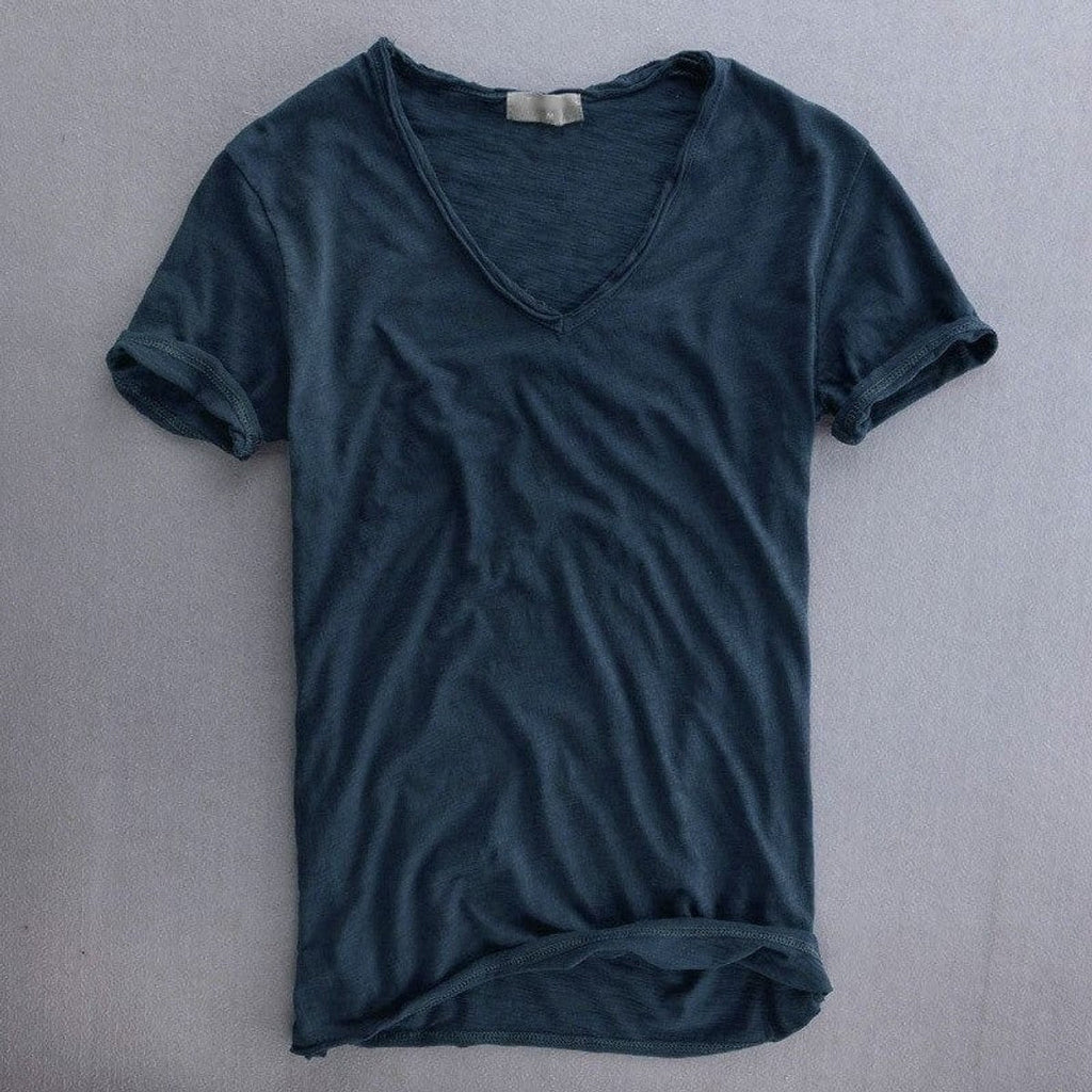 t-shirt heren basic in donkerblauw voor heren