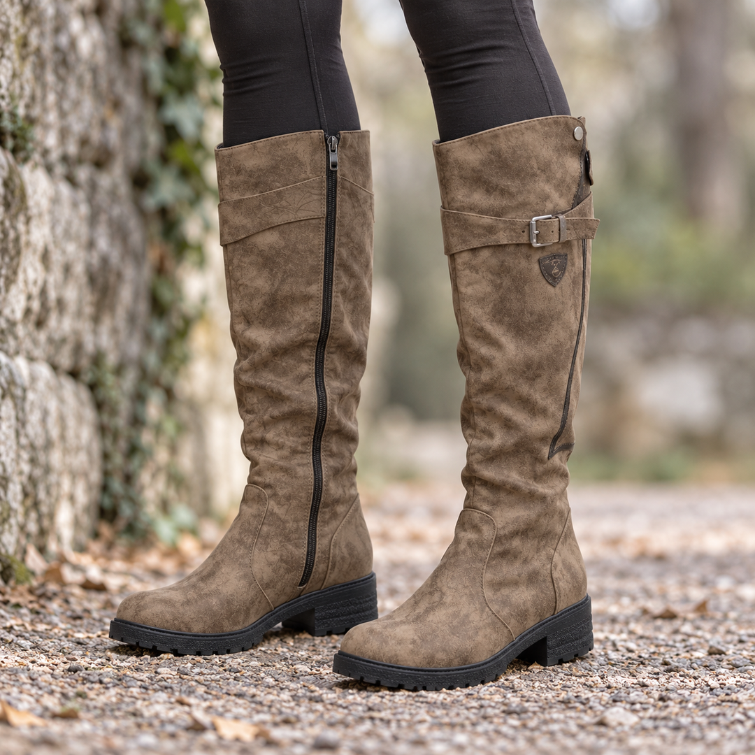 Women's Comfortable Leather Boots with Arch Support