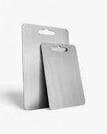 Titanium Cutting Board – Silver Antibacterial Surface, Knife-Friendly
