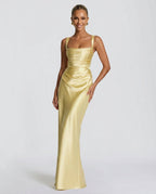 Women's Sleeveless Sequin Maxi Dress - Black Tie Evening Gown