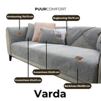 Sherpa Fleece Sofa Cover - Non-Slip Couch Throw