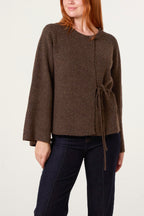 Women's Soft Touch Cardigan With Side Tie Detail