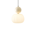 Art Deco Pendant Light with Acrylic Shade, Round Colored Top