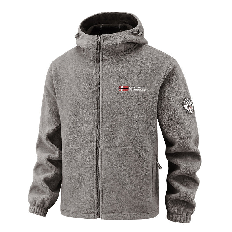 Women's Fleece Jacket and Jogging Pants Set - Two-Piece Loungewear