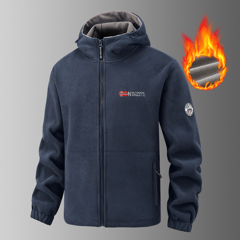 Women's Fleece Jacket and Jogging Pants Set - Two-Piece Loungewear