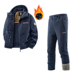 Women's Fleece Jacket and Jogging Pants Set - Two-Piece Loungewear