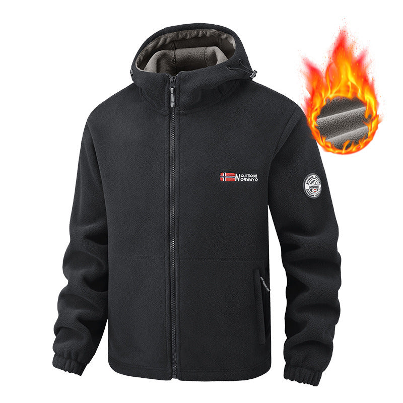 Women's Fleece Jacket and Jogging Pants Set - Two-Piece Loungewear