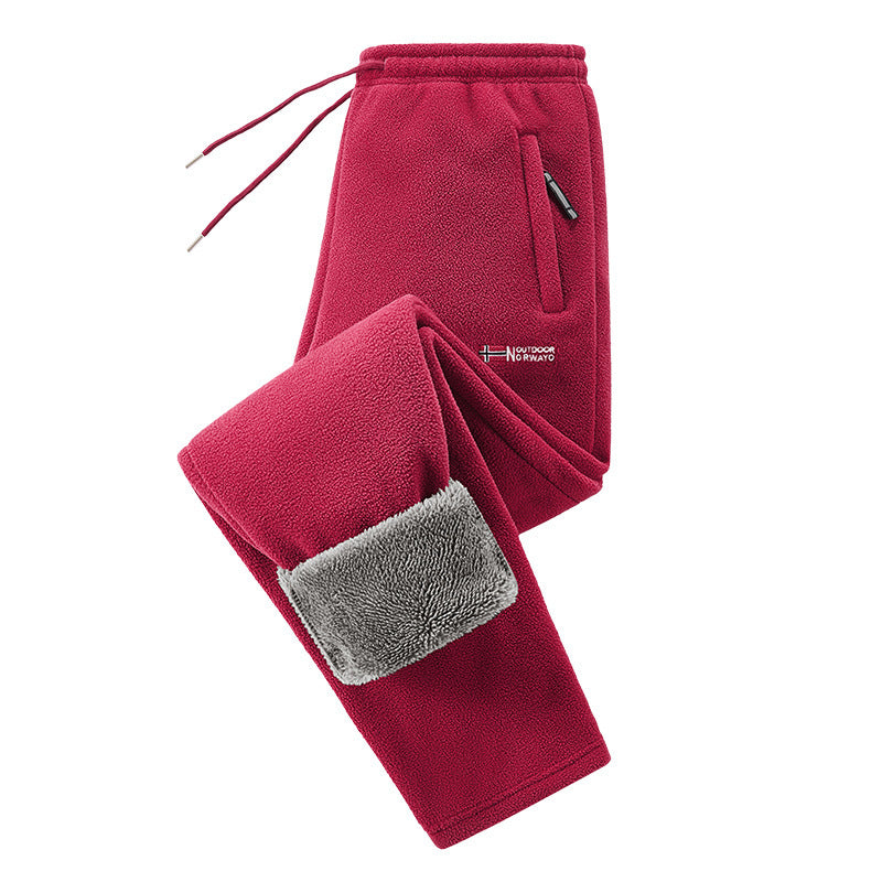 Women's Fleece Jacket and Jogging Pants Set - Two-Piece Loungewear