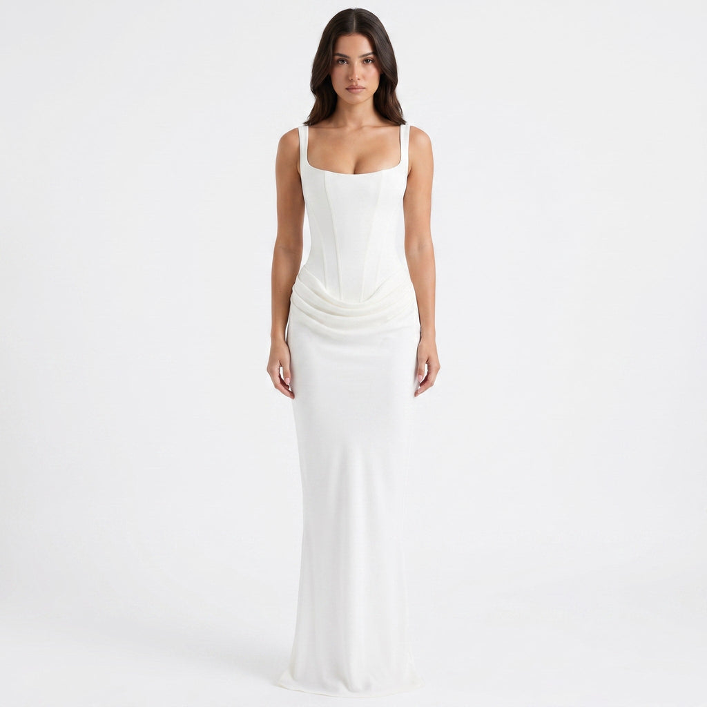 Corinne Corset Satin Maxi Dress_1